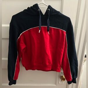 H&M Red and Navy Hoodie
